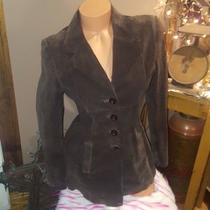 Bebe 100% leather coat medium